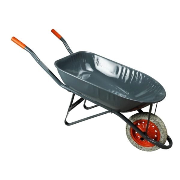 CARRINHO DE MÃO EM AÇO CARBONO PNEU MACIÇO CHAPA 26mm 45L MINASUL Und. (À VISTA)