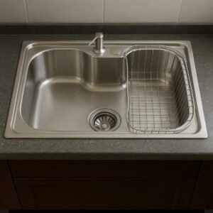 CUBA DETALLI GOURMET DE AÇO INOX COMPLETA 52X38X42CM (À VISTA)